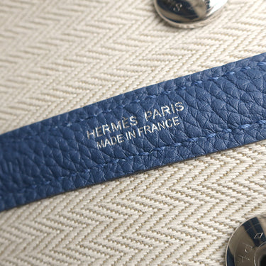 エルメス HERMES ネオ ガーデン23 ブルータイ トゴ ハンドバッグ シルバー金具 新品 未使用 青 2025年製