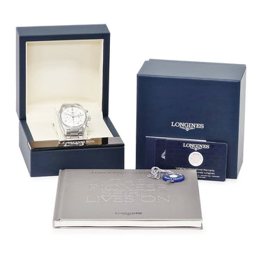 腕時計 ロンジン LONGINES スピリット クロノグラフ L3.820.4.73.6 自動巻き メンズ 未使用 デイト アラビア スモールセコンド