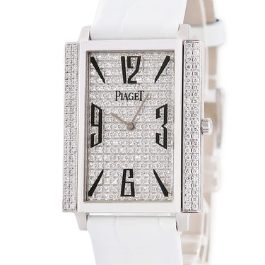 腕時計 ピアジェ PIAGET ブラックタイ 1967 LM G0A30165 手巻き メンズ K18WG無垢 純正ダイヤ 角型 アラビア バー ドレスウォッチ