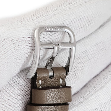 腕時計 エルメス HERMES ケープコッド PM CC1.210a クオーツ レディース 純正ダイヤ ホワイト シェル スクエア