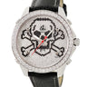 腕時計 ジェイコブ JACOB&CO 5タイムゾーン 47mm スカル JC-SKULLD クオーツ メンズ 純正全面ダイヤ GMT 骸骨 ドクロ