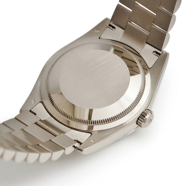 腕時計 ロレックス ROLEX デイデイト ミリヤード 118239 P番 自動巻き メンズ メーカーOH済 P番 K18WG無垢 純正ダイヤ ブルー 青