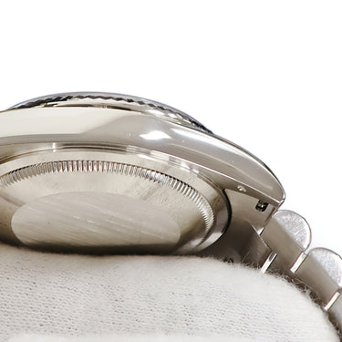 腕時計 ロレックス ROLEX デイデイト ミリヤード 118239 P番 自動巻き メンズ メーカーOH済 P番 K18WG無垢 純正ダイヤ ブルー 青