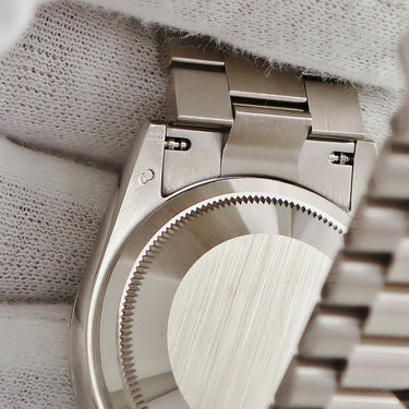腕時計 ロレックス ROLEX デイデイト ミリヤード 118239 P番 自動巻き メンズ メーカーOH済 P番 K18WG無垢 純正ダイヤ ブルー 青