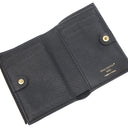 ルイヴィトン LOUIS VUITTON ポルトフォイユ リサ M83365 ノワール モノグラムアンプラント 二つ折り財布 ゴールド金具 黒 ブラック