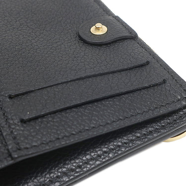 ルイヴィトン LOUIS VUITTON ポルトフォイユ リサ M83365 ノワール モノグラムアンプラント 二つ折り財布 ゴールド金具 黒 ブラック