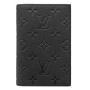 ルイヴィトン LOUIS VUITTON パスポートカバー クーヴェルテュール パスポール NM M63914 ノワール モノグラムアンプラント パスポートケース 黒
