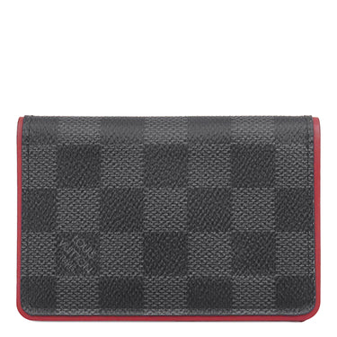 ルイヴィトン Louis Vuitton オーガナイザー ドゥ ポッシュ N63257 ダミエグラフィット×レッド ダミエグラフィットキャンバス カードケース 名刺入れ パスケース