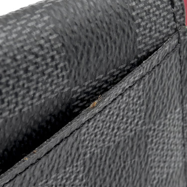 ルイヴィトン Louis Vuitton オーガナイザー ドゥ ポッシュ N63257 ダミエグラフィット×レッド ダミエグラフィットキャンバス カードケース 名刺入れ パスケース