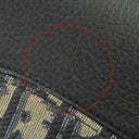 クリスチャン・ディオール Christian Dior Saddle ロングジップウォレット 2ADBC315YKS_H05E ベージュ×ブラック コットン レザー テクニカルファブリック 長財布 ガンメタル金具 小銭入れ ジャガード