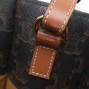 セリーヌ CELINE スモール バーティカル カバ タン レザー トリオンフキャンバス 2WAYバッグ ゴールド金具 茶 ロゴ トリオンフ トート