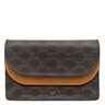 セリーヌ CELINE ストラップ デュオウオレット S-SD-0241 タン カーフ トリオンフキャンバス 2WAYバッグ ゴールド金具 茶 Wフラップ ショルダー クラッチ