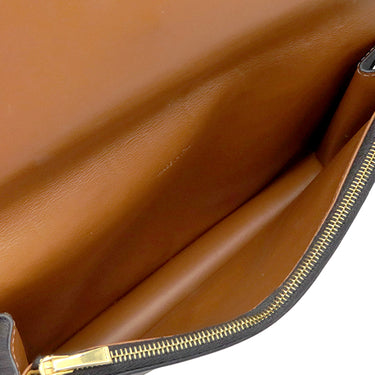セリーヌ CELINE ストラップ デュオウオレット S-SD-0241 タン カーフ トリオンフキャンバス 2WAYバッグ ゴールド金具 茶 Wフラップ ショルダー クラッチ