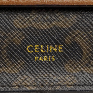 セリーヌ CELINE ストラップ デュオウオレット S-SD-0241 タン カーフ トリオンフキャンバス 2WAYバッグ ゴールド金具 茶 Wフラップ ショルダー クラッチ