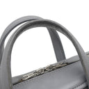バレンシアガ BALENCIAGA トライアングル ダッフル S グレー レザー 2WAYバッグ シルバー金具 三角形 ハンドバッグ ショルダー