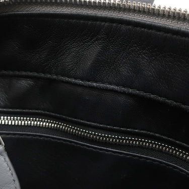 バレンシアガ BALENCIAGA トライアングル ダッフル S グレー レザー 2WAYバッグ シルバー金具 三角形 ハンドバッグ ショルダー