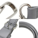 バレンシアガ BALENCIAGA トライアングル ダッフル S グレー レザー 2WAYバッグ シルバー金具 三角形 ハンドバッグ ショルダー