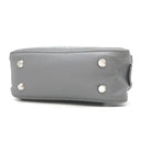 バレンシアガ BALENCIAGA トライアングル ダッフル S グレー レザー 2WAYバッグ シルバー金具 三角形 ハンドバッグ ショルダー