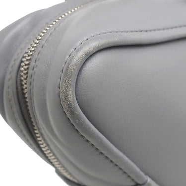 バレンシアガ BALENCIAGA トライアングル ダッフル S グレー レザー 2WAYバッグ シルバー金具 三角形 ハンドバッグ ショルダー