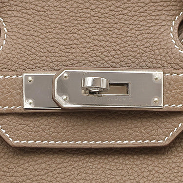 エルメス HERMES バーキン30 エトゥープ トゴ ハンドバッグ シルバー金具 グレージュ