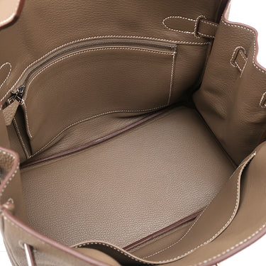 エルメス HERMES バーキン30 エトゥープ トゴ ハンドバッグ シルバー金具 グレージュ