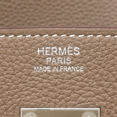 エルメス HERMES バーキン30 エトゥープ トゴ ハンドバッグ シルバー金具 グレージュ