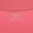 エルメス HERMES コンスタンス スリム ウォレット ローズアザレ ヴォーエプソン 二つ折り財布 シルバー金具 2024年製
