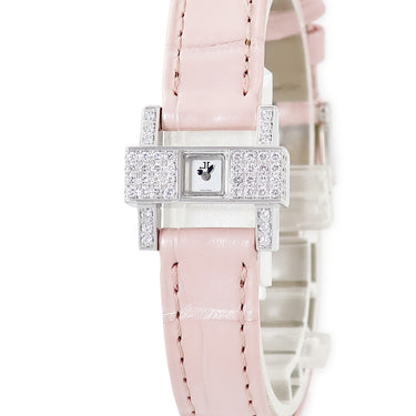 腕時計 ジャガールクルト JAEGER LECOULTRE ジュワィアリー 101 アトリエ 282.3.70 手巻き レディース メーカーOH済 K18WG無垢 純正ダイヤ 角型