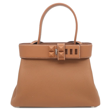 エルメス HERMES メドール ゴールド トゴ ヴォースイフト 2WAYバッグ シルバー金具 茶 ハンドバッグ ショルダー 2025年製
