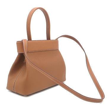 エルメス HERMES メドール ゴールド トゴ ヴォースイフト 2WAYバッグ シルバー金具 茶 ハンドバッグ ショルダー 2025年製