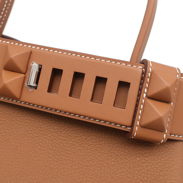 エルメス HERMES メドール ゴールド トゴ ヴォースイフト 2WAYバッグ シルバー金具 茶 ハンドバッグ ショルダー 2025年製