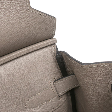 エルメス HERMES バーキン30 グリアスファルト レザー トリヨンノビーヨ ハンドバッグ ゴールド金具 グレージュ リカラー有
