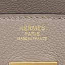 エルメス HERMES バーキン30 グリアスファルト レザー トリヨンノビーヨ ハンドバッグ ゴールド金具 グレージュ リカラー有