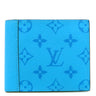 ルイヴィトン LOUIS VUITTON ポルトフォイユ マルコ M28394 トロピカルブルー モノグラムキャンバス タイガ 二つ折り財布 シルバー金具 刻印あり 青