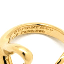 ティファニー Tiffany & Co オープンハート イエローゴールド K18YG リング 指輪 T＆Co. 750 750YG エルサ ペレッティ 11号