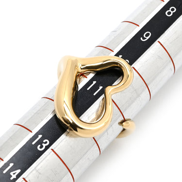 ティファニー Tiffany & Co オープンハート イエローゴールド K18YG リング 指輪 T＆Co. 750 750YG エルサ ペレッティ 11号