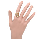 ティファニー Tiffany & Co オープンハート イエローゴールド K18YG リング 指輪 T＆Co. 750 750YG エルサ ペレッティ 11号
