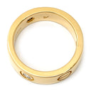 カルティエ Cartier ラブリング ハーフダイヤ B4032400 イエローゴールド K18YG ダイヤモンド #49 リング 指輪 クラシックモデル LOVE Ring 750 18K 3粒 9号