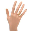 カルティエ Cartier ラブリング ハーフダイヤ B4032400 イエローゴールド K18YG ダイヤモンド #49 リング 指輪 クラシックモデル LOVE Ring 750 18K 3粒 9号
