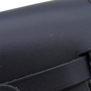エルメス HERMES エールバッグジップ ミニ ルトゥルネ ブルーインディゴ×ブラック キャンバス トワルミリタリー ヴァッシュハンター ショルダーバッグ シルバー金具 新品 未使用 2025年製