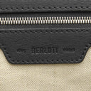 ベルルッティ BERLUTI オン タイム ブリーフケース ブラック レザー ヴェネチアカーフレザー 2WAYバッグ シルバー金具 黒 ビジネスバッグ ショルダーバッグ