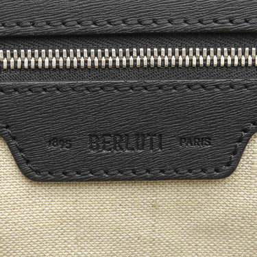 ベルルッティ BERLUTI オン タイム ブリーフケース ブラック レザー ヴェネチアカーフレザー 2WAYバッグ シルバー金具 黒 ビジネスバッグ ショルダーバッグ