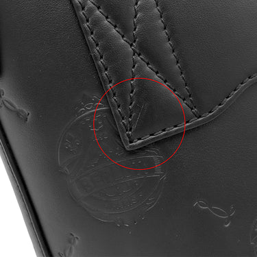 ベルルッティ BERLUTI オン タイム ブリーフケース ブラック レザー ヴェネチアカーフレザー 2WAYバッグ シルバー金具 黒 ビジネスバッグ ショルダーバッグ
