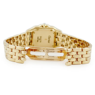 腕時計 カルティエ Cartier パンテール SM WF3005B9 クオーツ レディース K18YG無垢 スクエア ダイヤモンド