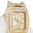 腕時計 カルティエ Cartier パンテール SM WF3005B9 クオーツ レディース K18YG無垢 スクエア ダイヤモンド