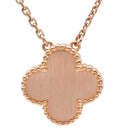 ヴァンクリーフアーペル Van Cleef & Arpels ヴィンテージ アルハンブラ ピンクXローズゴールド K18PG ダイヤモンド セーブル ネックレス PG金具 2015年ホリデー限定 セーブル 1Pダイヤ 18K