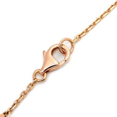 ヴァンクリーフアーペル Van Cleef & Arpels ヴィンテージ アルハンブラ ピンクXローズゴールド K18PG ダイヤモンド セーブル ネックレス PG金具 2015年ホリデー限定 セーブル 1Pダイヤ 18K