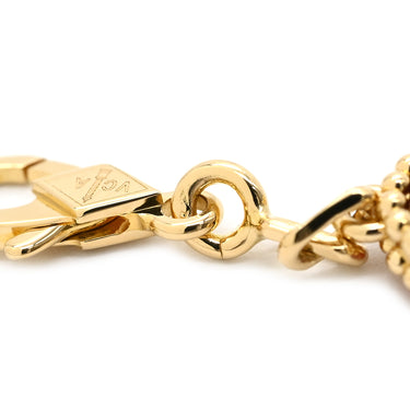 ヴァンクリーフアーペル Van Cleef & Arpels ヴィンテージアルハンブラ VCARD35500 レッド×イエローゴールド K18YG カーネリアン ブレスレット 赤 750YG 18金 カーネリアン 5モチーフ