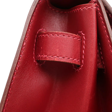 エルメス HERMES ケリー32 外縫い ヴァーミリオン ボックスカーフ 2WAYバッグ ゴールド金具 赤