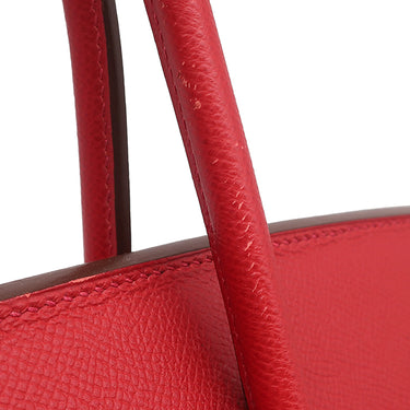 エルメス HERMES バーキン35 ルージュカザック ヴォーエプソン ハンドバッグ ゴールド金具 【PO品】 赤